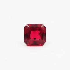 Square Cut Red Ruby 8.05 Ct Natural Loose Gemstone CERTIFIED Ring Size