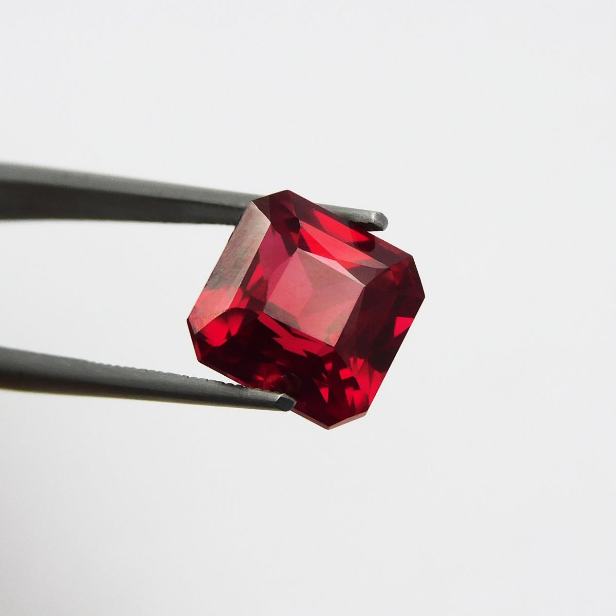 Square Cut Red Ruby 8.05 Ct Natural Loose Gemstone CERTIFIED Ring Size