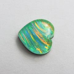 BOULDER OPAL Doublet 9.10 Ct Natural Loose Gemstone CERTIFIED Heart Shape