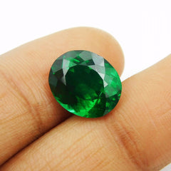 Excellent Oval Cut Green Garnet 5.55 Carat CERTIFIED Natural Loose Gemstone