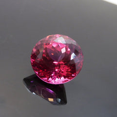 Natural Pink Round Cut 15.55 Ct CERTIFIED Loose Gemstone Sapphire Ring Size