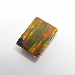 3.85 Ct Natural CERTIFIED Opal Emerald Cut Rare Multi Color Loose Gemstone