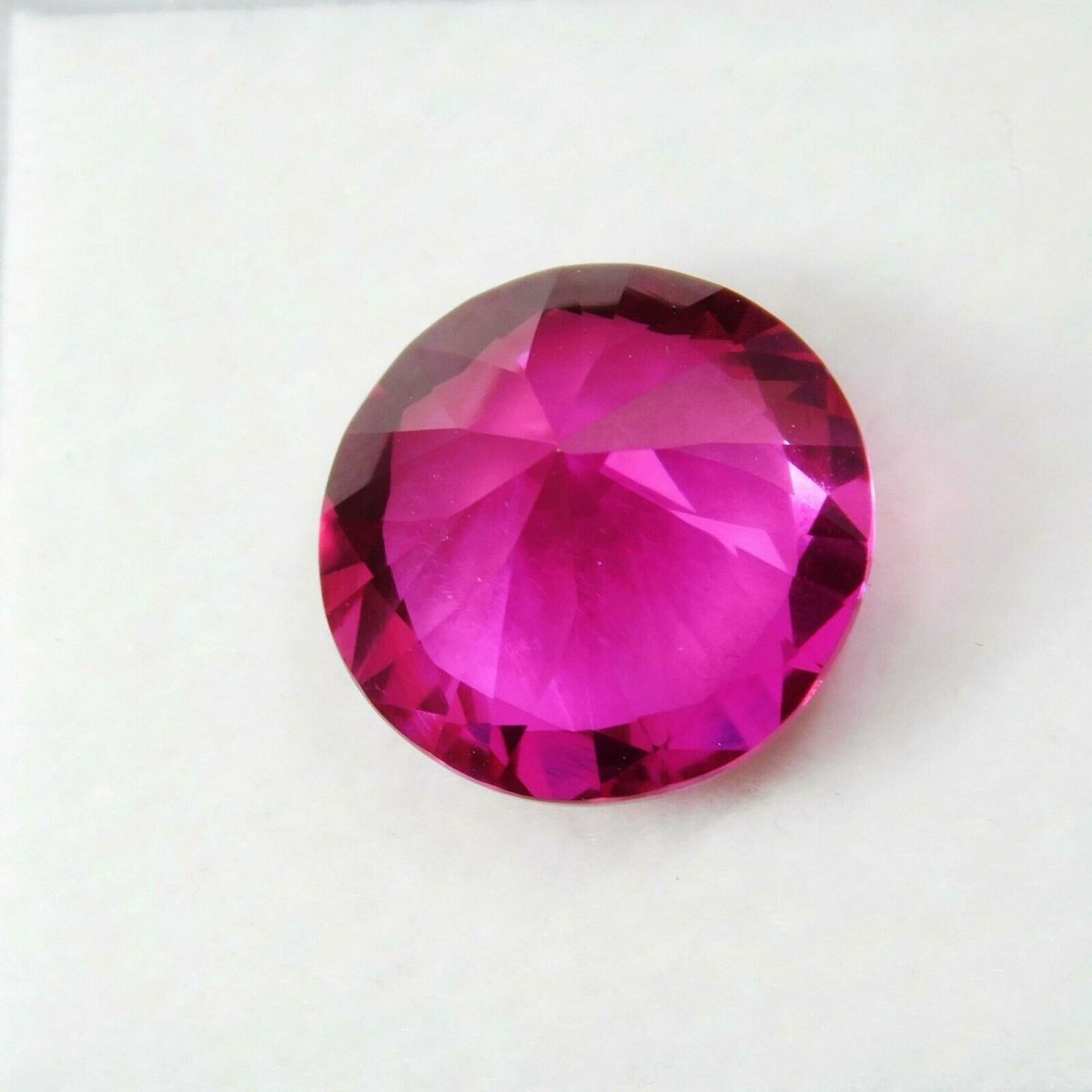 8 Ct Natural Tourmaline Gemstone CERTIFIED Pink Rubellite Round Cut