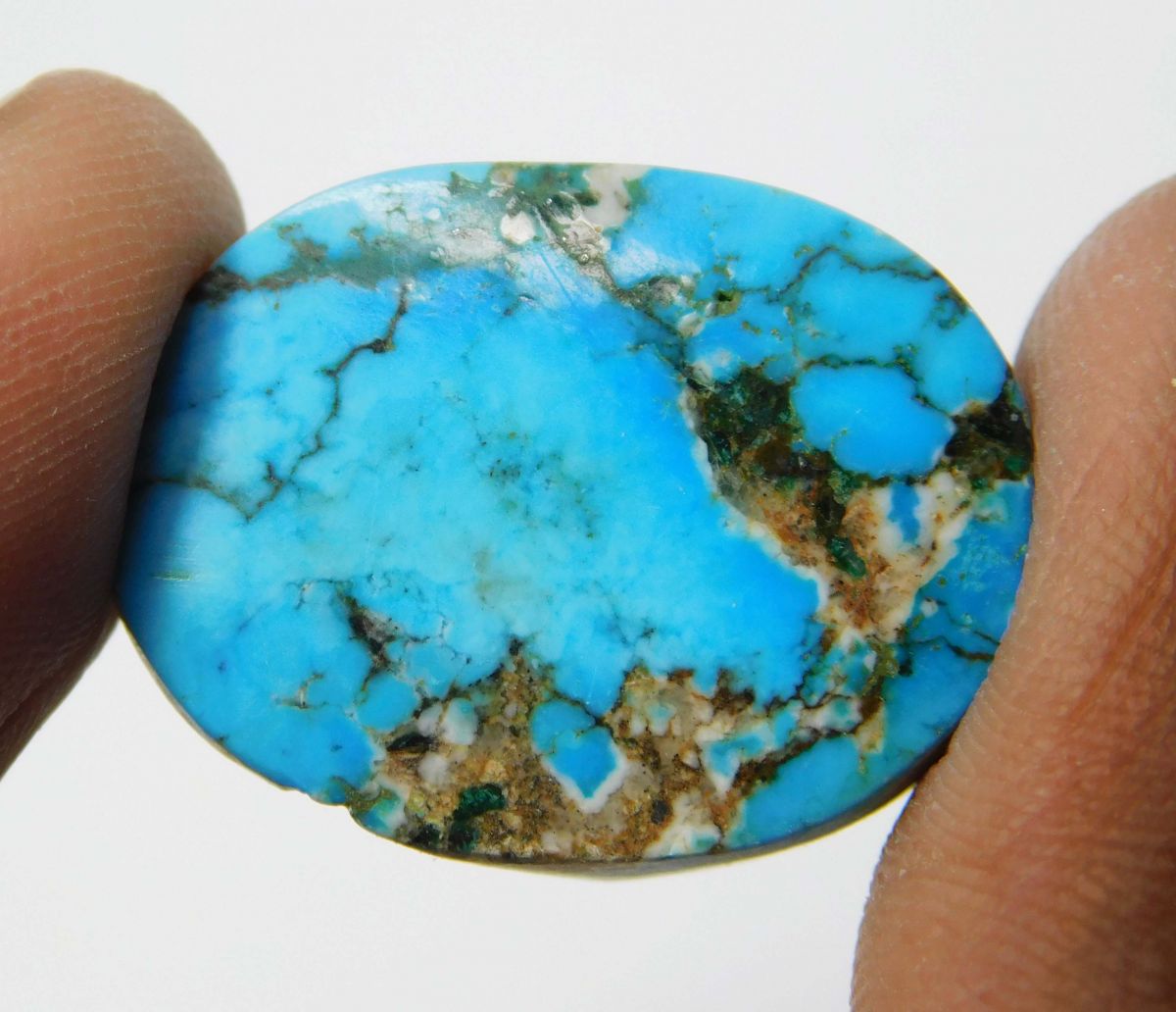 39.7 Ct Natural Blue Turquoise Oval Shape CERTIFIED Loose Gemstones