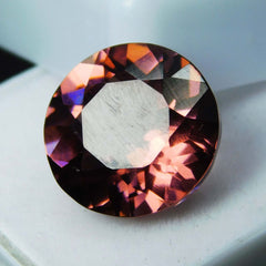 10.90 Ct Natural Sapphire Padparadscha Round Shape CERTIFIED Loose Gemstone