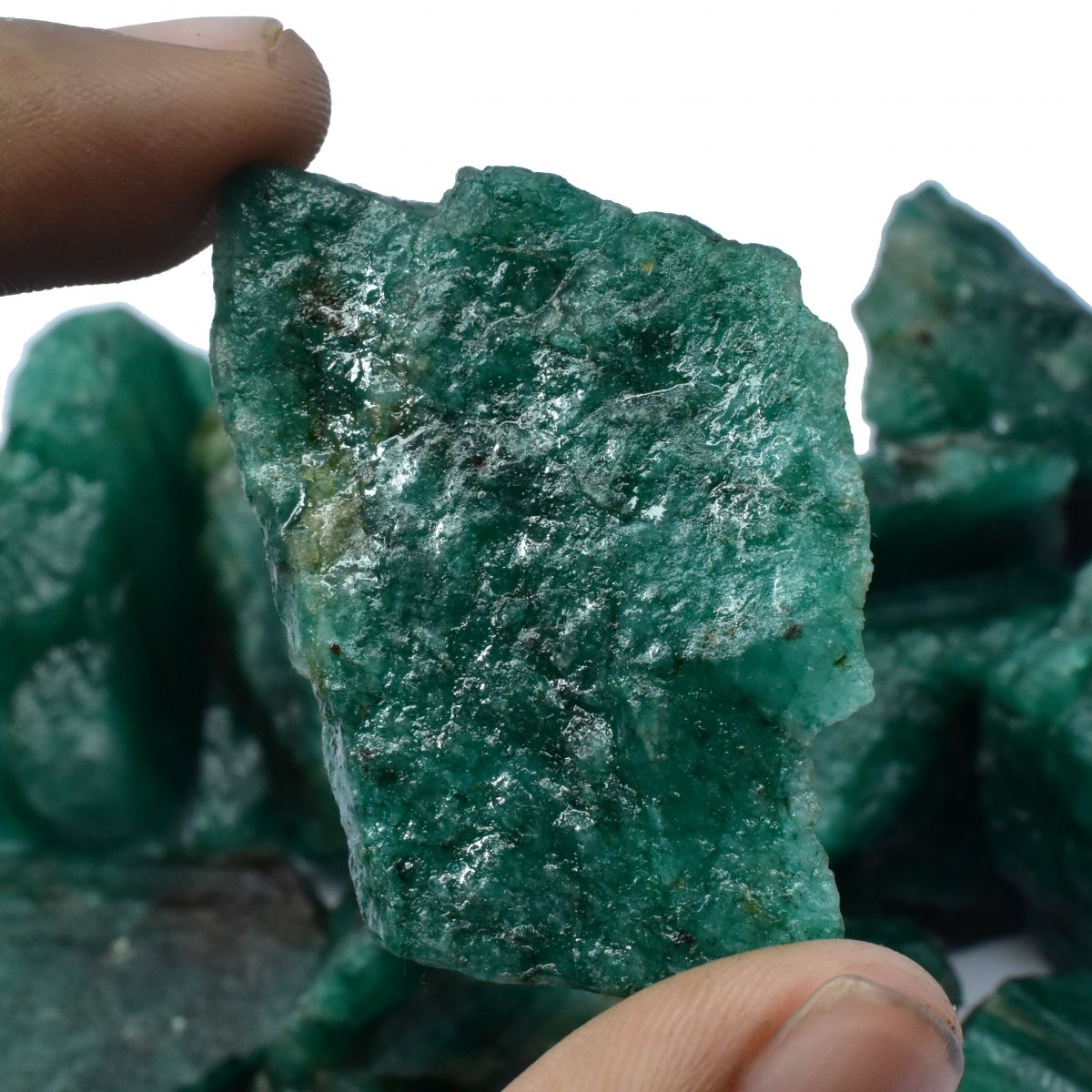 250 Ct Uncut Rough Natural Emerald Green Huge Size Loose Gemstone Lot CERTIFIED