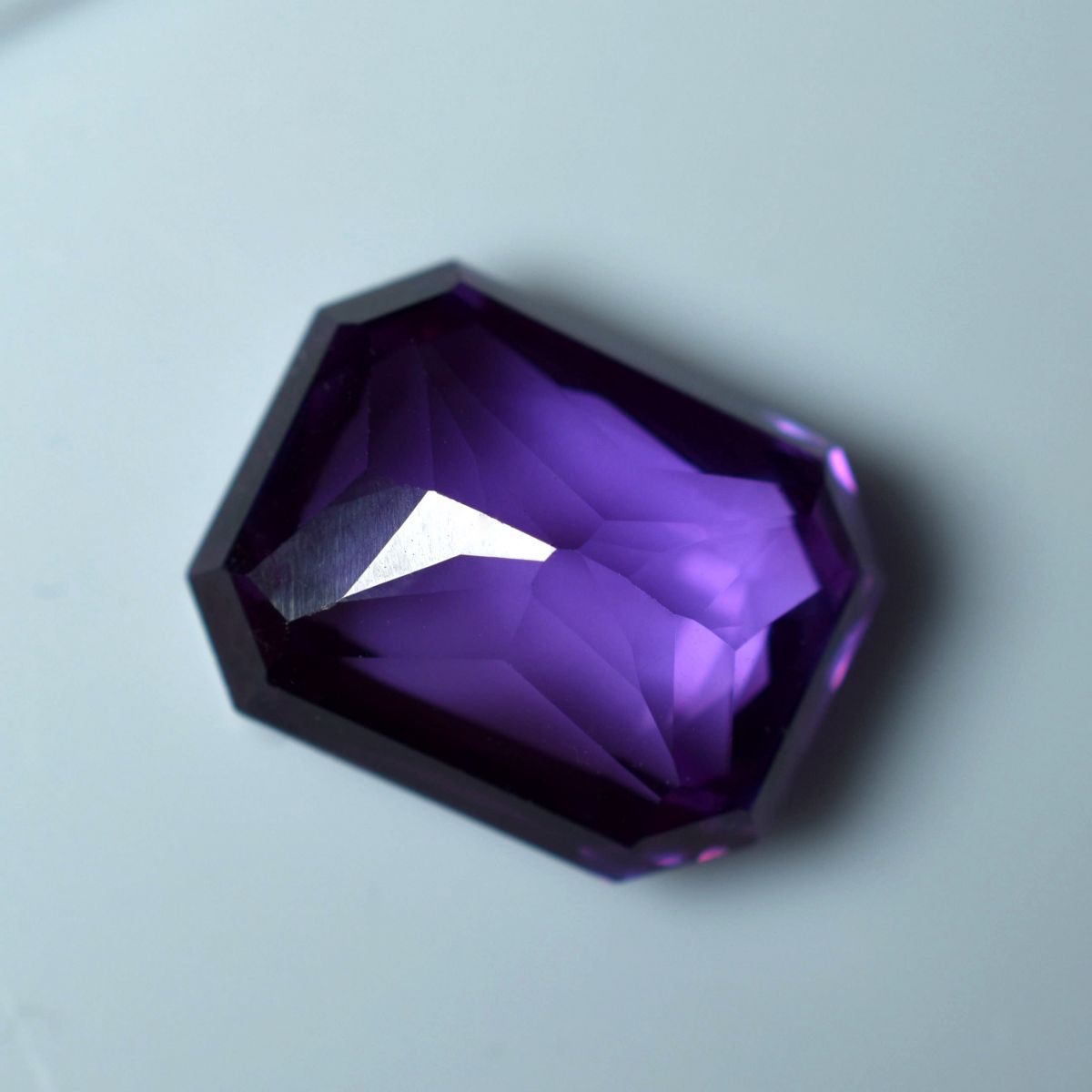 Natural Purple TANZANITE 9.05 Ct CERTIFIED Loose Gemstone Rare EMERALD Shape