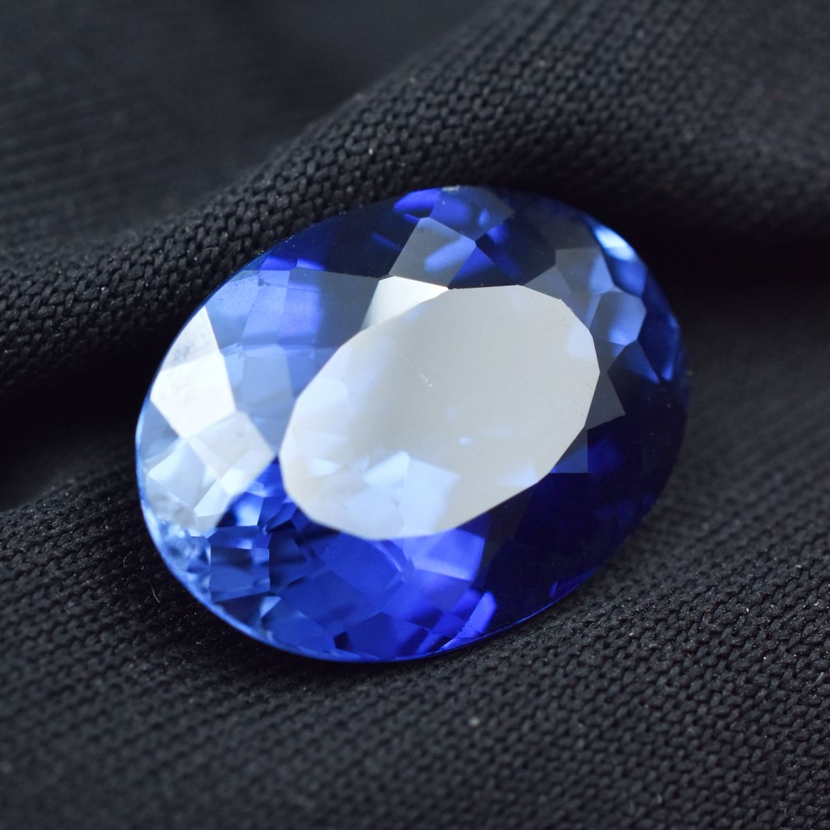 Extremely Blue Tanzanite Oval Cut Natural 11.80 Ct Loose Gemstone CERTIFIED