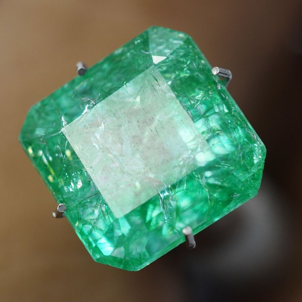 Top Rich Best Green Emerald NATURAL 6.20 Ct SQUARE CUT Loose Gemstone CERTIFIED.