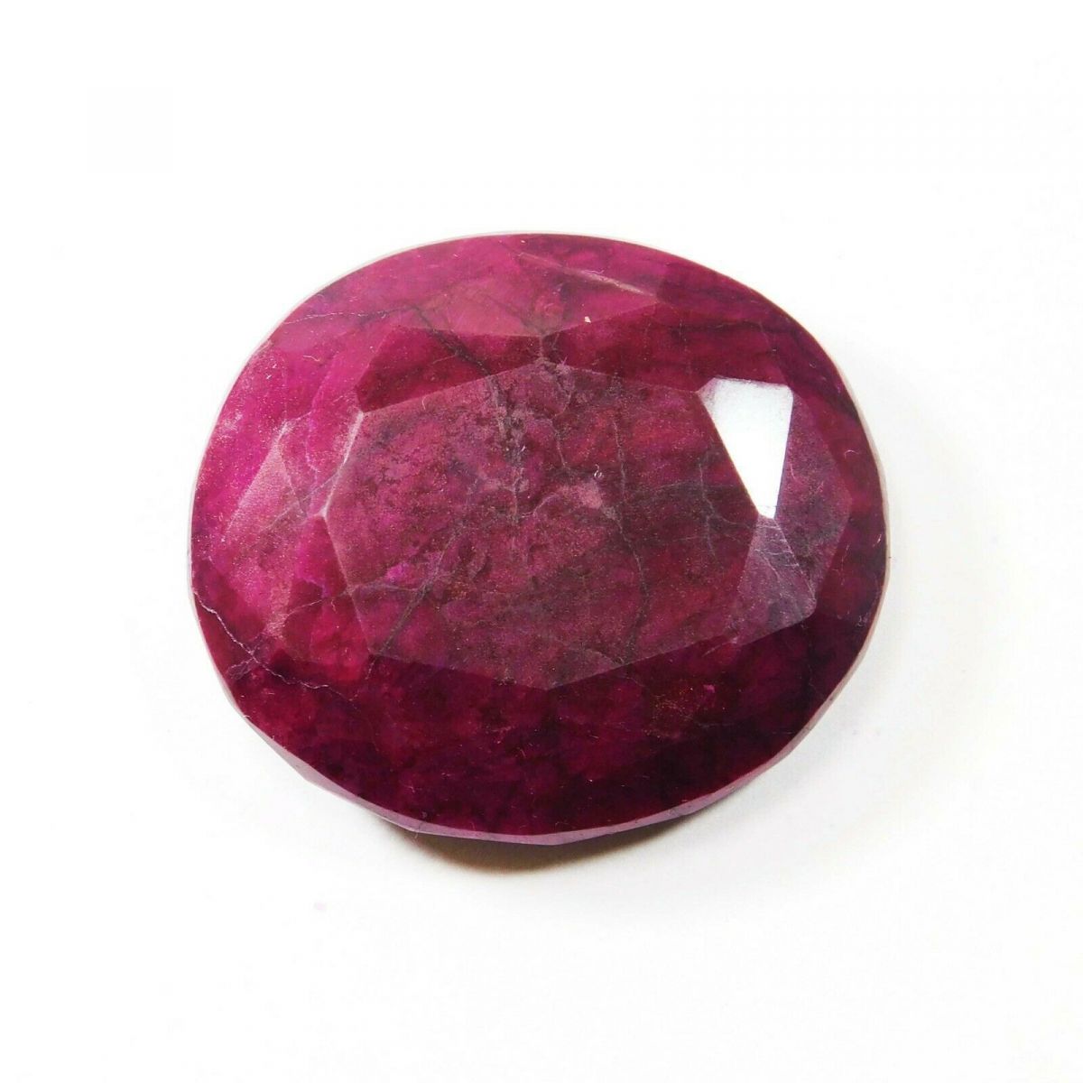 Natural 150 Ct Oval Shape Blood Red Ruby Certified Loose Gemstone