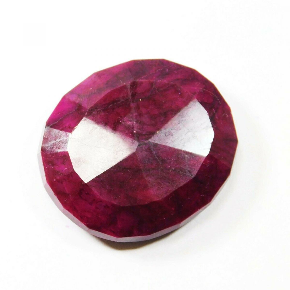 Natural 150 Ct Oval Shape Blood Red Ruby Certified Loose Gemstone