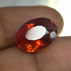 11.65 Ct Natural SAPPHIRE Gemstone CERTIFIED Orange Stone OVAL Jewelry Stone