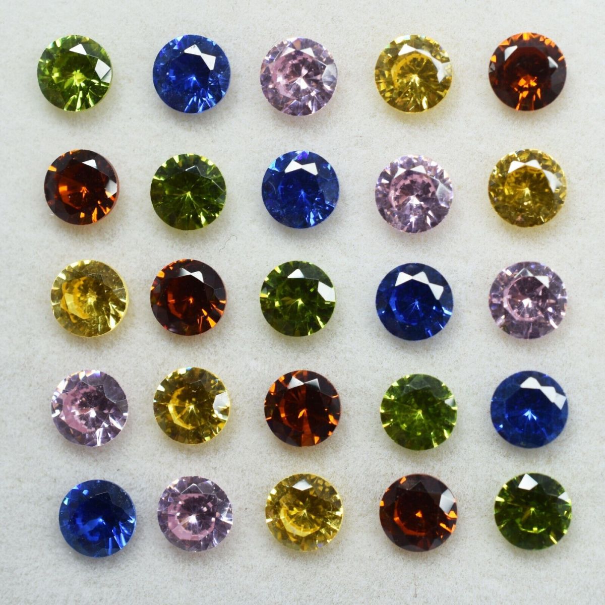 16 Pcs Natural Sapphire Round Cut Lot 5x5 mm CERTIFIED Loose Gemstone Sapphire