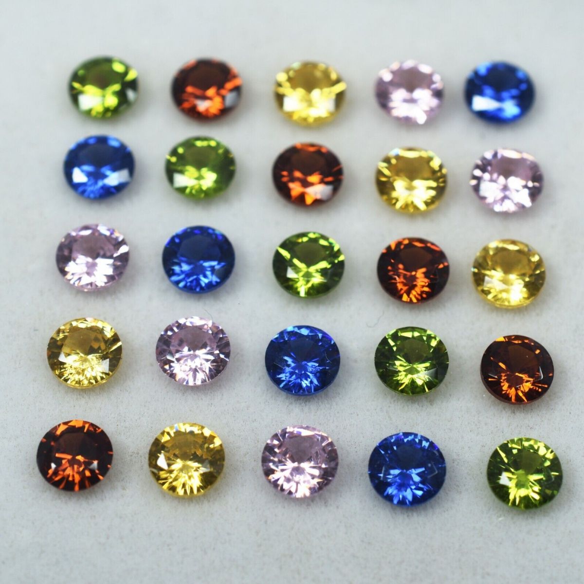 16 Pcs Natural Sapphire Round Cut Lot 5x5 mm CERTIFIED Loose Gemstone Sapphire