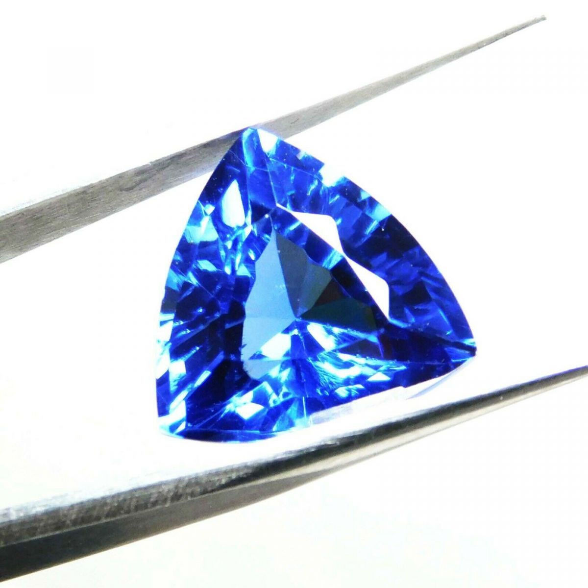 NATURAL Tanzanite Blue TRILLION Shape 8 Ct CERTIFIDE Loose Gemstones