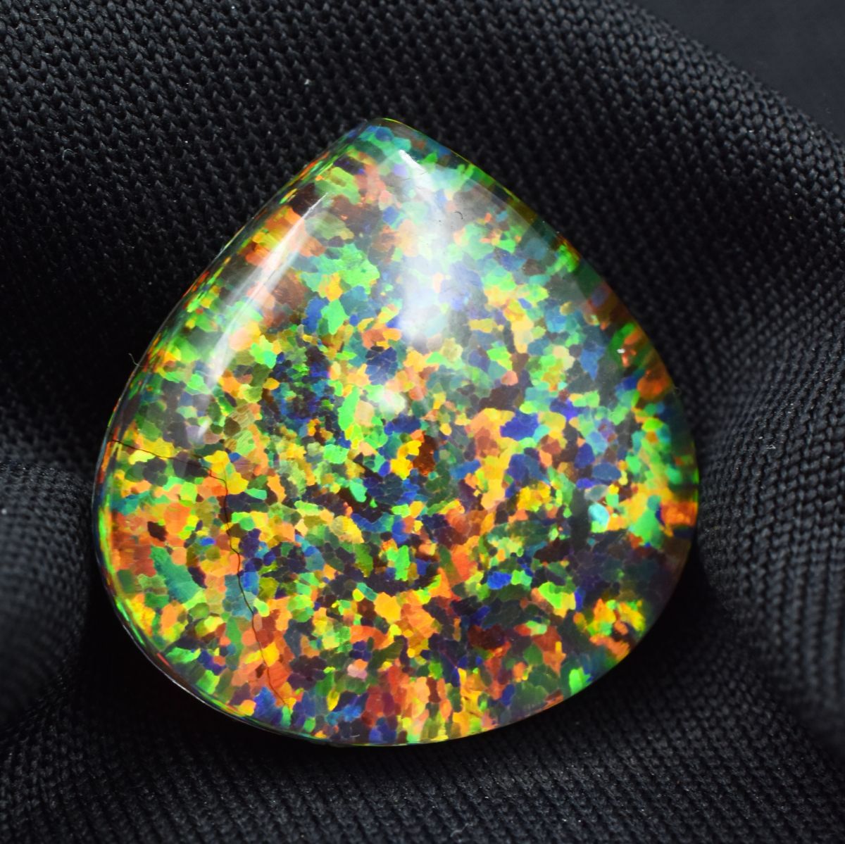 Opal 15.10 Ct Multi-Color Natural Pear Cut CERTIFIED Loose Gemstone