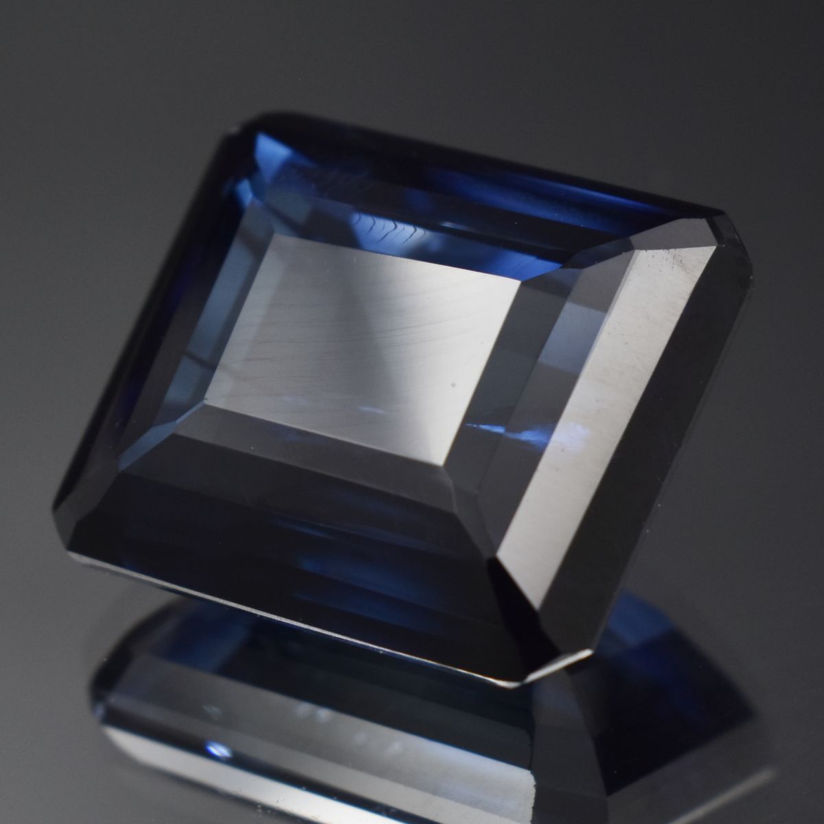 Emerald Cut CERTIFIED 40.25 Carat Blue Sapphire Natural Loose Gemstone