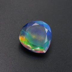 14.25 Carat Natural Fire OPAL Loose Gemstone Brilliant Pear Cut CERTIFIED