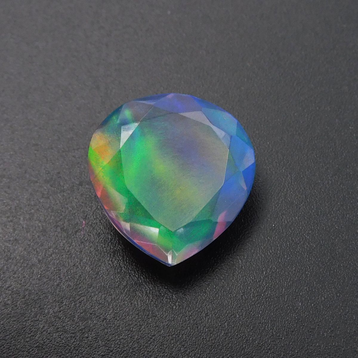 14.25 Carat Natural Fire OPAL Loose Gemstone Brilliant Pear Cut CERTIFIED