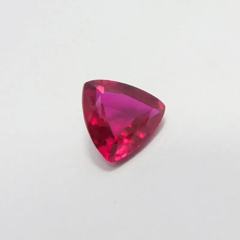 Red Ruby Trillion Cut Gemstone fine quality ruby