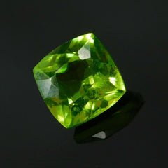 10 Ct Natural Peridot Green CERTIFIED Loose Gemstone Top Quality Square Cushion