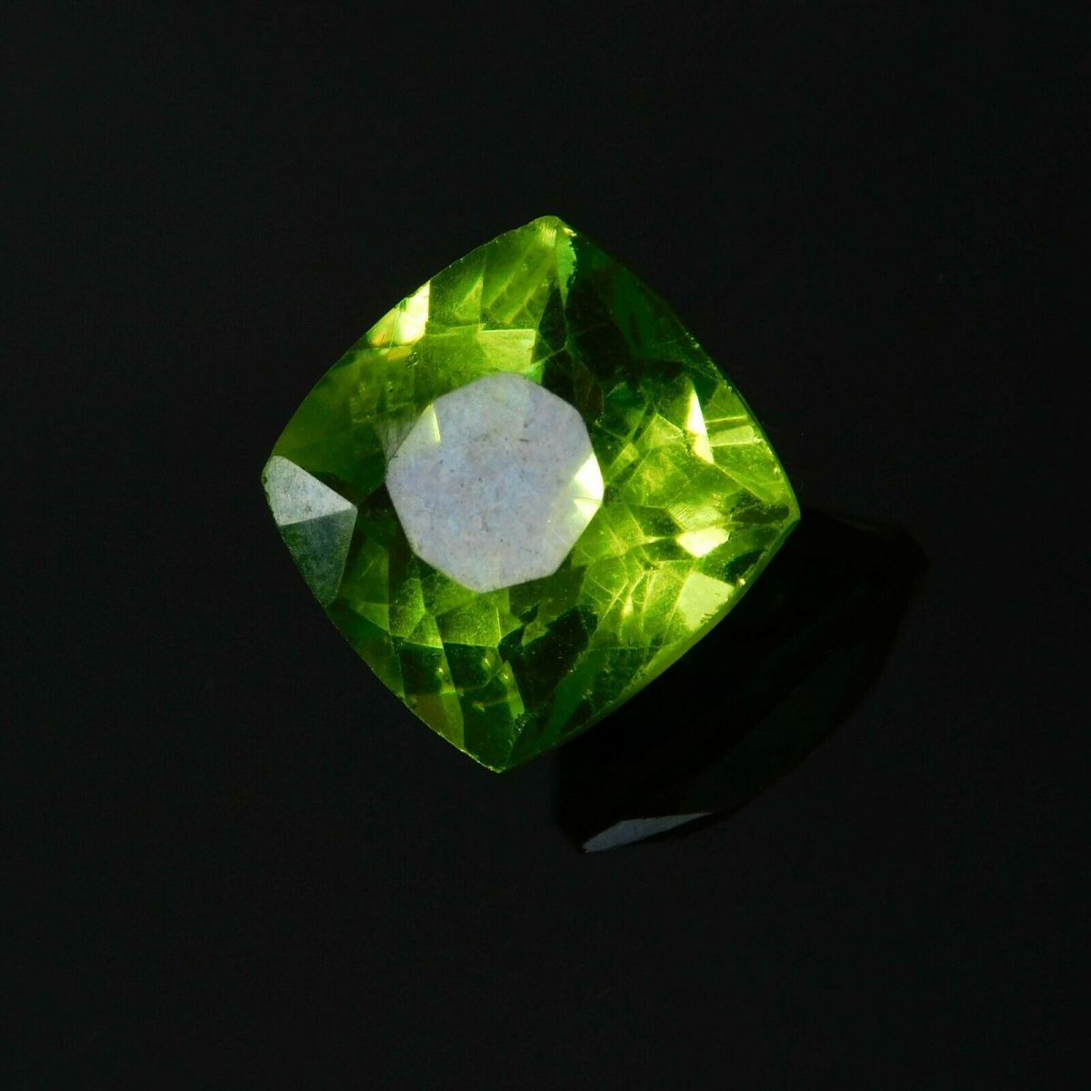 10 Ct Natural Peridot Green CERTIFIED Loose Gemstone Top Quality Square Cushion