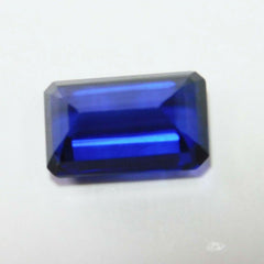 Natural Tanzanite Untreated Blue Emerald Cut 7 Carat CERTIFIED Loose Gemstone