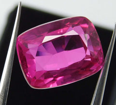 CERTIFIED 11.66 Carat Natural Pink Ruby Cushion Cut Perfect Ring Loose Gemstone