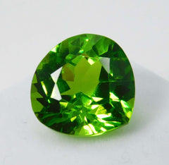 Extremely Rare CERTIFIED Natural 9.85 Ct Peridot Green Pear Cut Loose Gemstones.