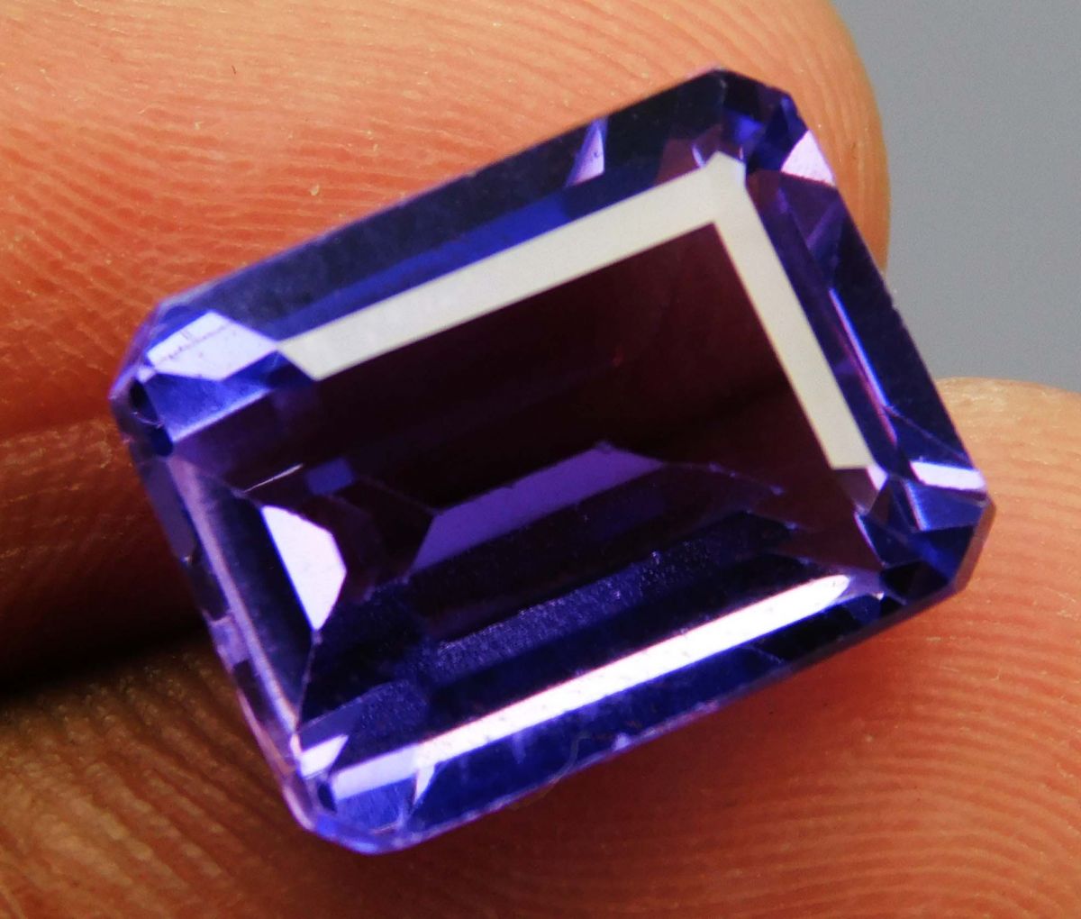 10.58 Ct CERTIFIED Natural Taaffeite Purple Emerald Cut Loose Gemstone Ring Size