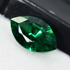 10 Carat Natural Green Garnet Stunning CERTIFIED Loose Gemstone Marquise Cut