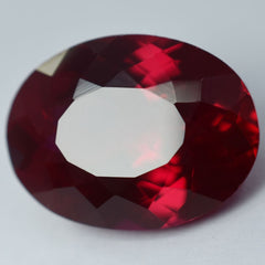 CERTIFIED 12.75 Ct Natural Ruby Loose Gemstone Bloody Red Oval Cut Ring size