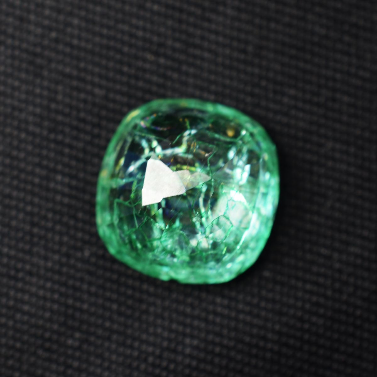 10.35 Ct Natural Green Emerald Rare Square Cushion Cut CERTIFIED Loose Gemstone