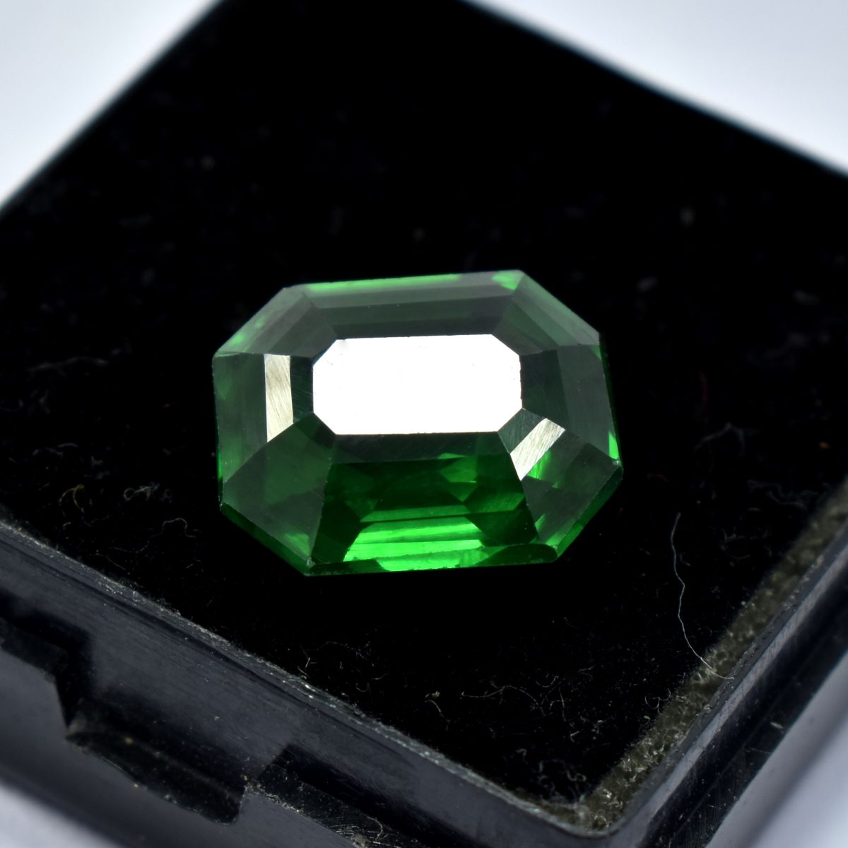 10.15 Ct Garnet Natural Tsavorite Emerald Cut CERTIFIED Loose Gemstone Green.