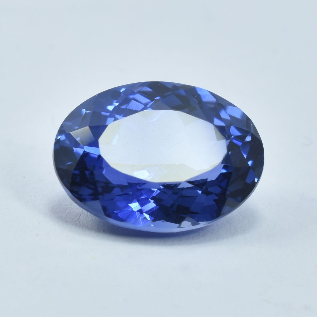 Blue Tanzanite CERTIFIED 8.65 Ct Natural Loose Gemstone Stunning Oval Cut.