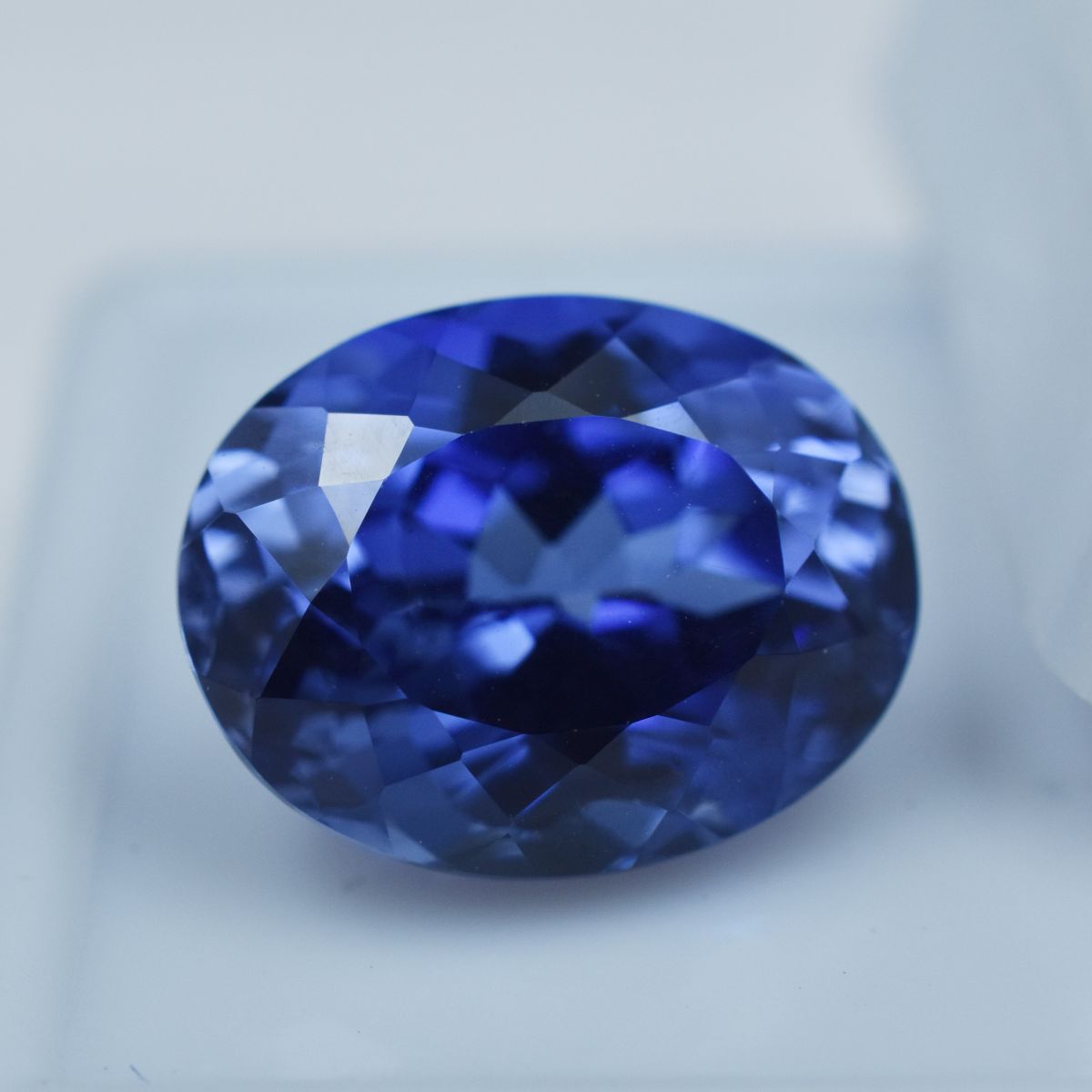 Extremely Dark Blue Tanzanite Oval Cut Natural 10.80 Ct Loose Gemstone CERTIFIED