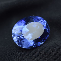 Extremely Dark Blue Tanzanite Oval Cut Natural 10.80 Ct Loose Gemstone CERTIFIED