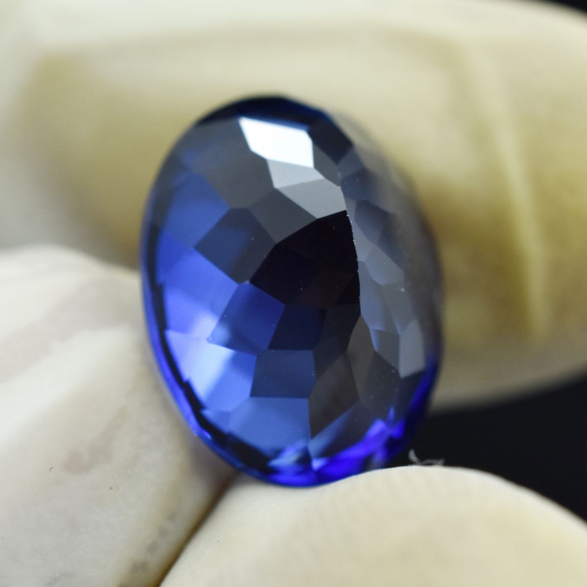 Extremely Dark Blue Tanzanite Oval Cut Natural 10.80 Ct Loose Gemstone CERTIFIED