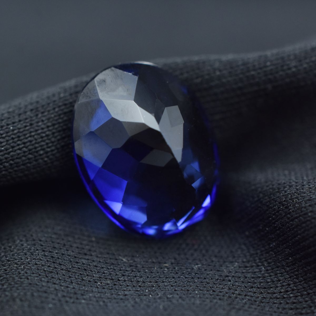 Extremely Dark Blue Tanzanite Oval Cut Natural 10.80 Ct Loose Gemstone CERTIFIED