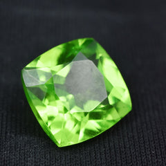 AAAA+ CERTIFIED 9.60 Ct Square Cushion Natural Best Green Peridot Loose Gemstone