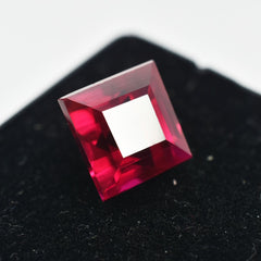 World Best Red Ruby Natural Unique Square Cut 4.70 Ct Loose Gemstone CERTIFIED.