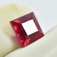 World Best Red Ruby Natural Unique Square Cut 4.70 Ct Loose Gemstone CERTIFIED.