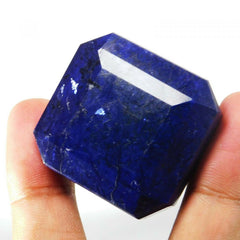 279.90 Ct Lab-Created Ceylon Blue Sapphire Loose Gemstone CERTIFIED Square Cut