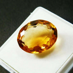 10 Ct Natural Topaz Gemstone Certified Yellow Oval Shape