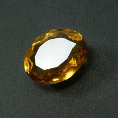 10 Ct Natural Topaz Gemstone Certified Yellow Oval Shape