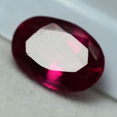 Natural Ruby Oval Shape Pinkish Red 9.20 Ct CERTIFIED Loose Gemstone