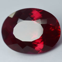 12.75 Ct NATURAL Ruby Loose Gemstone Bloody RED Oval Shape CERTIFIED Ring size