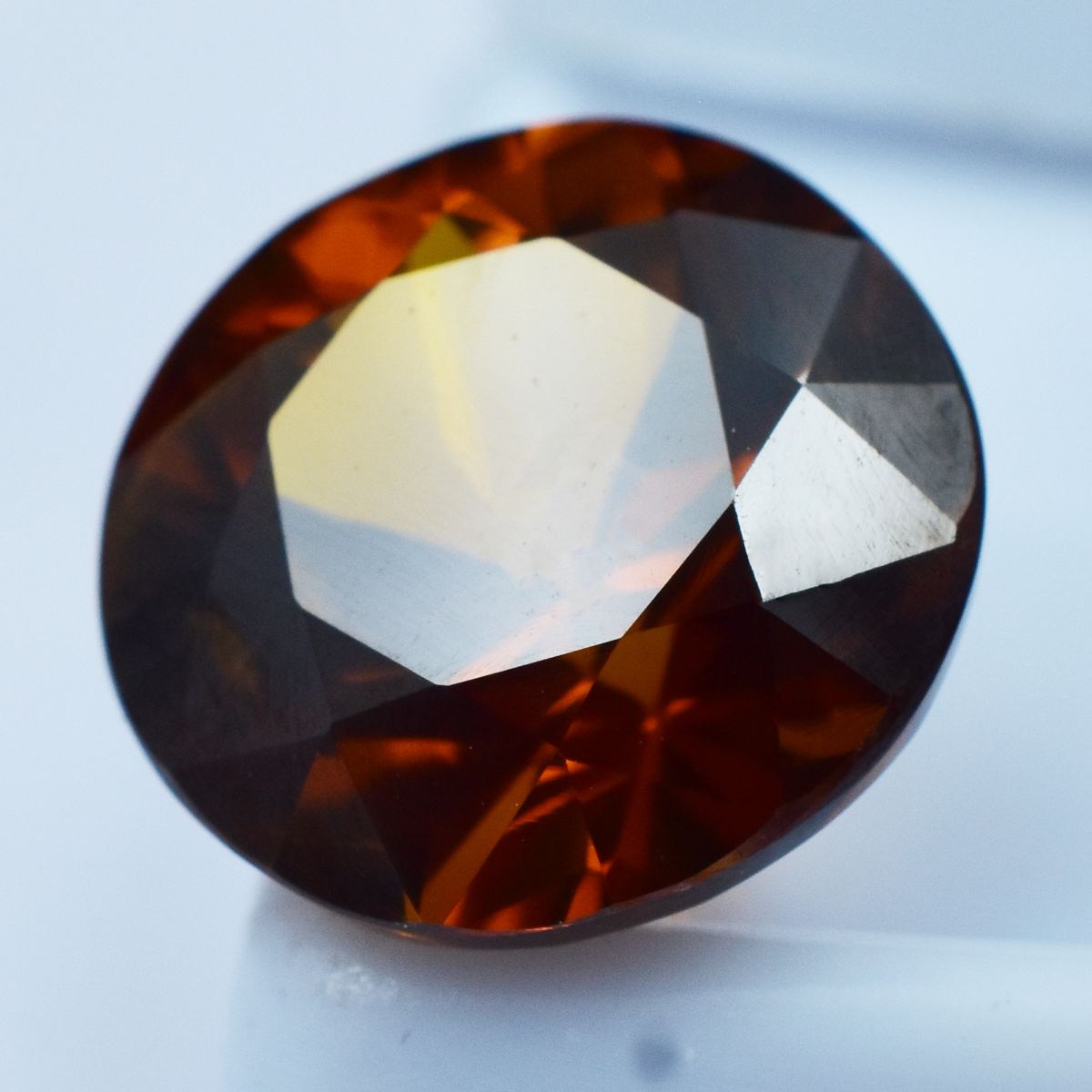 Natural Orange Premium Quality Sapphire 9.75 Ct Round CERTIFIED Loose Gemstone