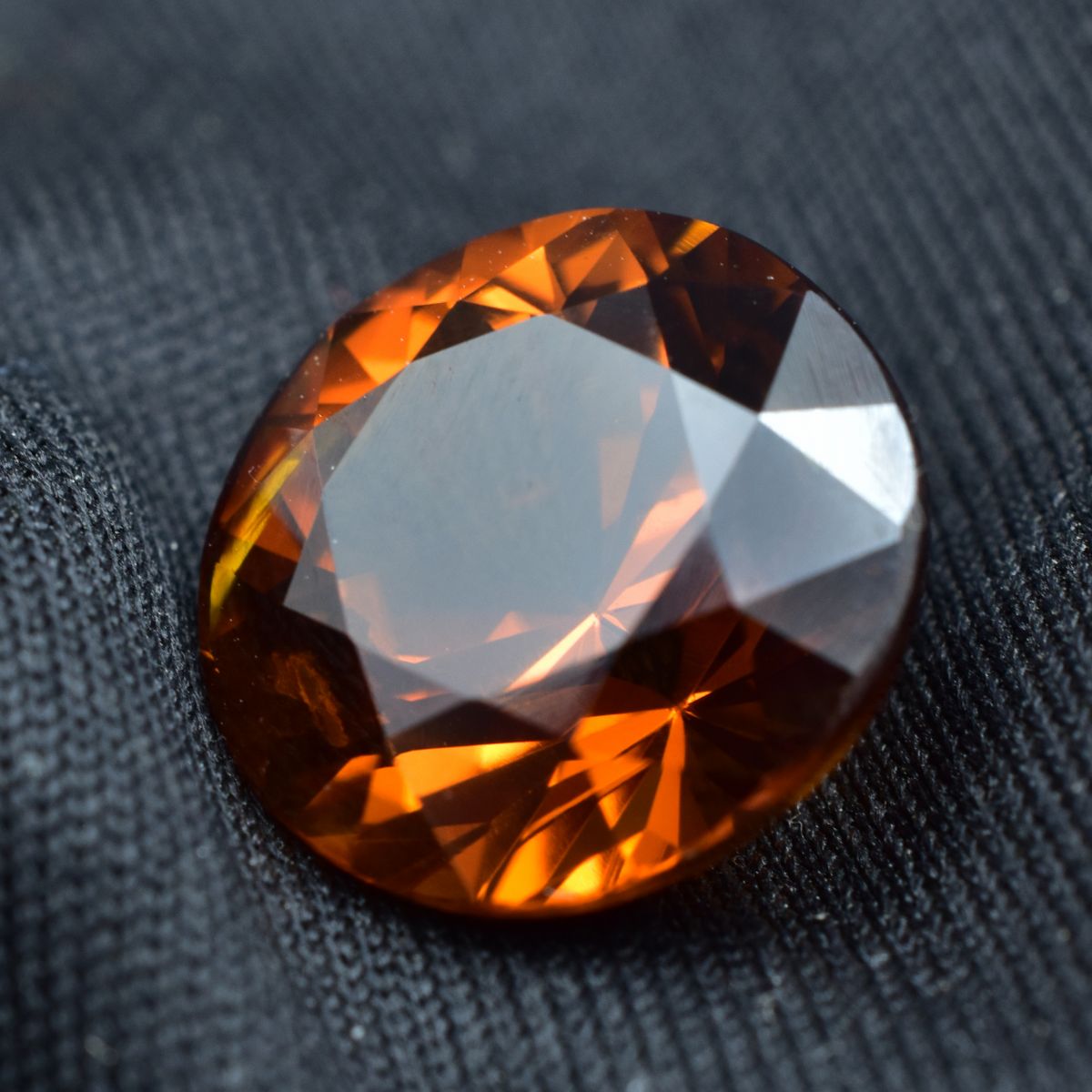 Natural Orange Premium Quality Sapphire 9.75 Ct Round CERTIFIED Loose Gemstone