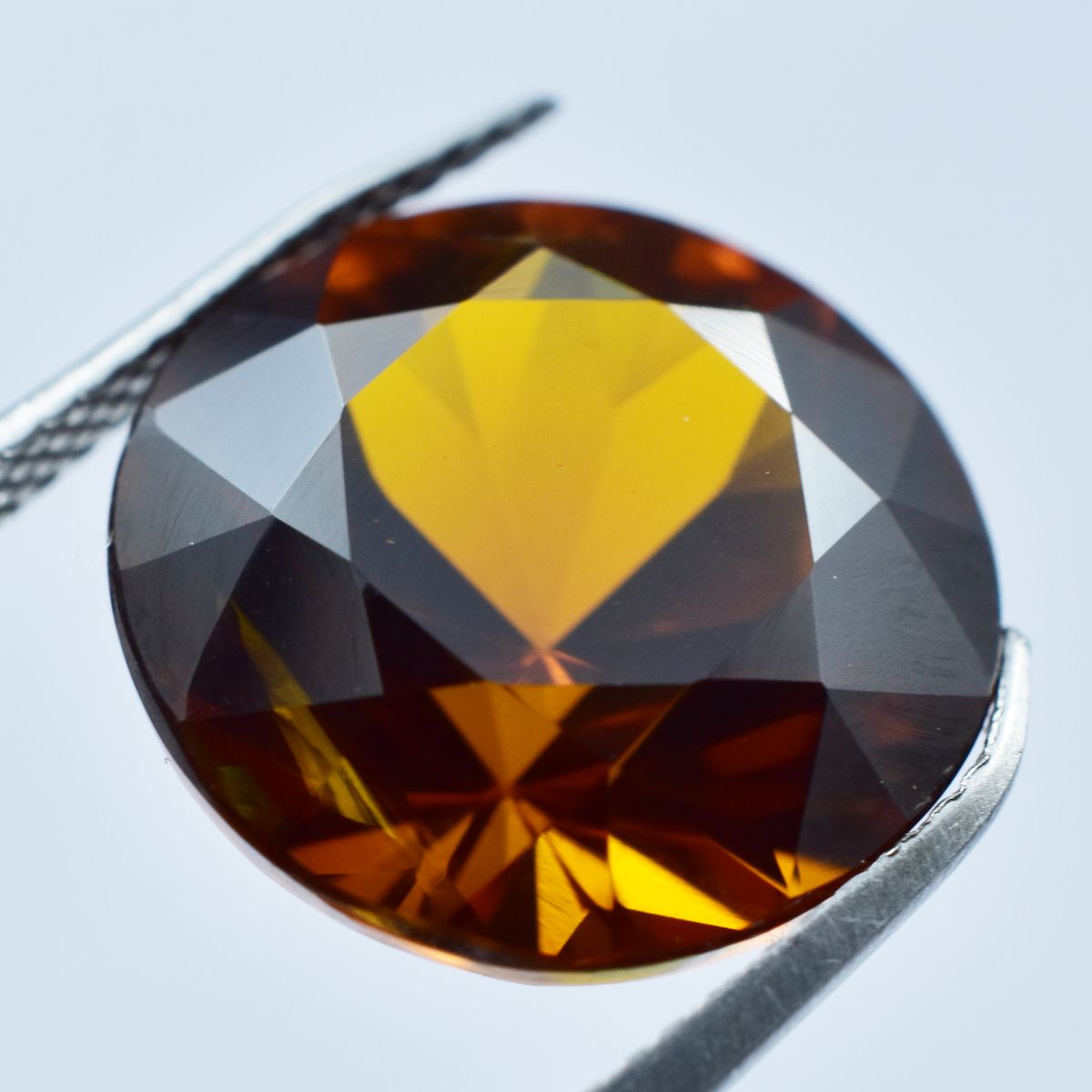 Natural Orange Premium Quality Sapphire 9.75 Ct Round CERTIFIED Loose Gemstone